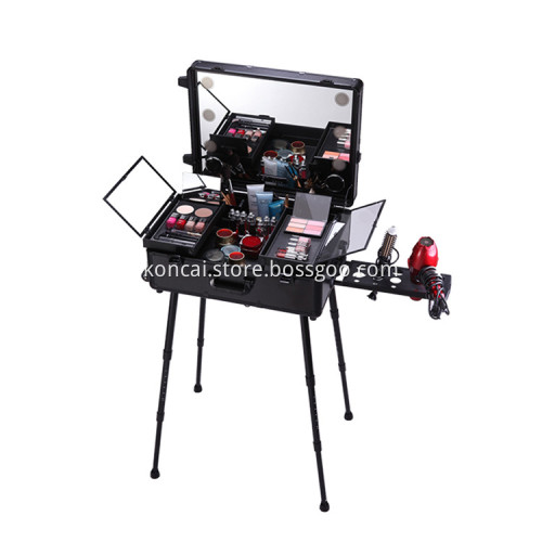Aluminum Makeup Case With Keyring Neoprene Makeup Bag
